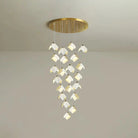 Orlani Bloom Cascade Stairs Chandelier - 64 - lights B Size: ∅ 39.4″ x H 157.4″Blushlighting