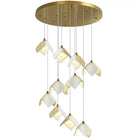 Orlani Bloom Cascade Stairs Chandelier - 64-lights B Size: ∅ 39.4″ x H 157.4″Blushlighting