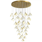 Orlani Bloom Cascade Stairs Chandelier - 64-lights B Size: ∅ 39.4″ x H 157.4″Blushlighting