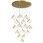 Orlani Bloom Cascade Stairs Chandelier - 64-lights B Size: ∅ 39.4″ x H 157.4″Blushlighting