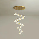 Orlani Bloom Cascade Stairs Chandelier - Blushlighting