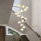 Orlani Bloom Cascade Stairs Chandelier - Blushlighting