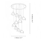 Orlani Bloom Cascade Stairs Chandelier - Blushlighting