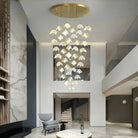 Orlani Bloom Cascade Stairs Chandelier - Blushlighting
