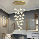 Orlani Bloom Cascade Stairs Chandelier - Blushlighting