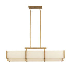 Orleans Linear Alabaster Linear Chandelier - Distressed Gold44.4”Blushlighting