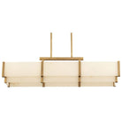 Orleans Linear Alabaster Linear Chandelier - Distressed Gold44.4”Blushlighting