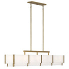 Orleans Linear Alabaster Linear Chandelier - Black Cashmere44.4”Blushlighting