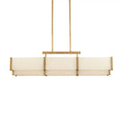 Orleans Linear Alabaster Linear Chandelier - Black Cashmere44.4”Blushlighting