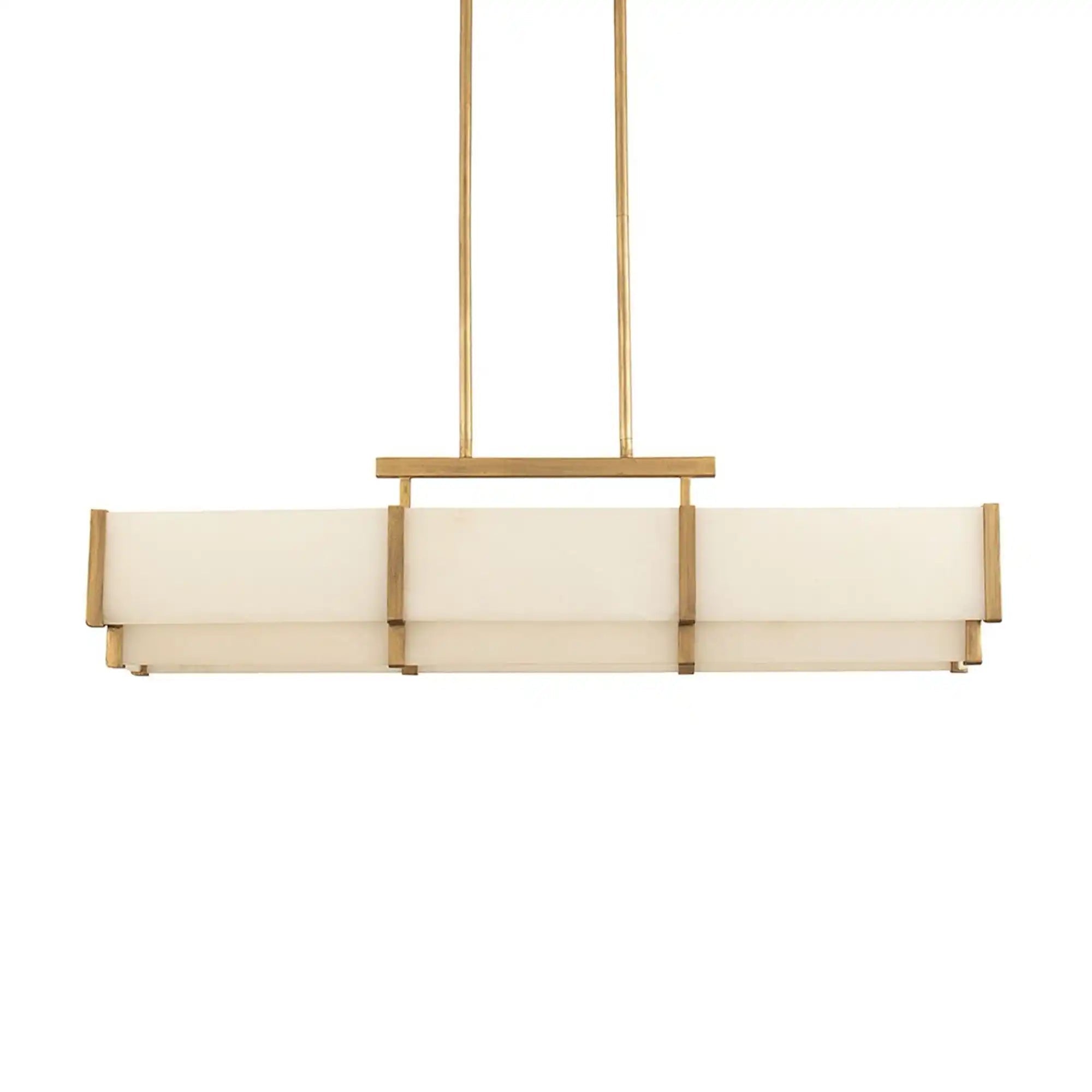 Orleans Linear Alabaster Linear Chandelier - Black Cashmere44.4”Blushlighting