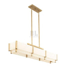 Orleans Linear Alabaster Linear Chandelier - Distressed Gold44.4”Blushlighting