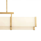 Orleans Linear Alabaster Linear Chandelier - Black Cashmere58.3”Blushlighting
