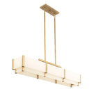 Orleans Linear Alabaster Linear Chandelier - Black Cashmere58.3”Blushlighting