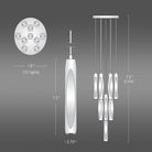 Osleride 10 Light Circular Chandelier - Blushlighting