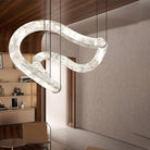Oslo Infinity Symmetrical Entryway Alabaster Pendant Light-Blushlighting