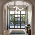 Oslo Infinity Symmetrical Entryway Alabaster Pendant Light - Blushlighting