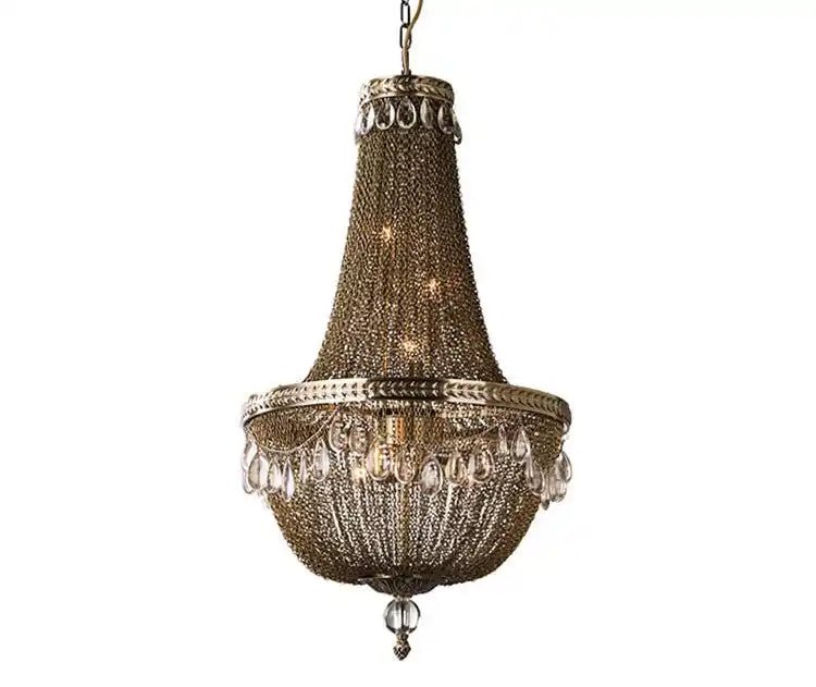 Oversize Modern Metal Art Luxury Crystal Chandelier for Duplex Hall/Staircase/Villa/Foyer - Blushlighting