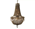 Oversize Modern Metal Art Luxury Crystal Chandelier for Duplex Hall/Staircase/Villa/Foyer - D31.5"BronzeBlushlighting