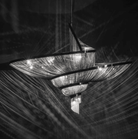 Oversized Art Fashion Spiral Tassel Aluminum Chain Chandelier for Living Room/Foyer - Black NickelD23.6"*H17.7"Warm LightBlushlighting