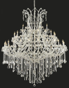 Oversized European Chrome Classic Candle Branch Crystal Chandelier for 2-Story/Duplex Buildings , branch,luxury,shining,wonderful, tiered, transparent, home decor