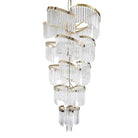 Oversized Modern Designer Creative Multi - tiered Luxury Spiral Crystal Chandelier For High - ceiling Foyer/Entryway/Hallway - D31.5"*H70.9"Blushlighting