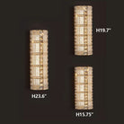 Oversized Multi - layers Luxury Gold Crystal Chandelier For Large Foyer/Hallway/Entryway - Wall Light/W3.94"*D3.94"*H15.75"Warm LightBlushlighting