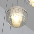Oversized Nordic Art Round Air Bubbles Pendant Chandelier for Stairs/Spiral Staircase/Hotel Lobby - 7 Lights: D13.8"*H47.2"Warm LightBlushlighting