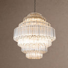 Palermo Tiered Chandelier - ∅ 31.5″ x H 34.3″Nickel & ClearBlushlighting