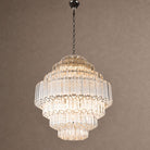 Palermo Tiered Chandelier - ∅ 31.5″ x H 34.3″Nickel & ClearBlushlighting