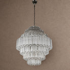 Palermo Tiered Chandelier - ∅ 31.5″ x H 34.3″Nickel & ClearBlushlighting