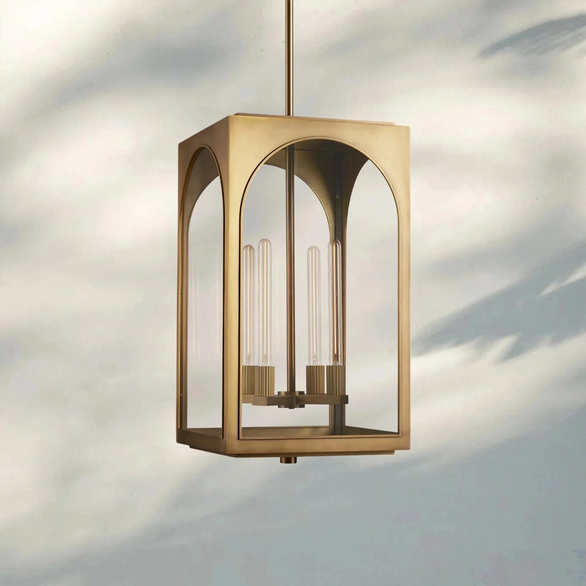 Palladian Outdoor Pendant - Brass18"HBlushlighting