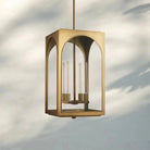 Palladian Outdoor Pendant - Brass28"HBlushlighting