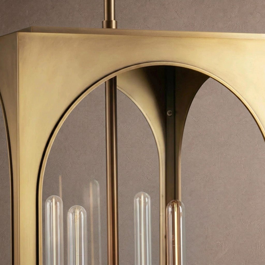 Palladian Outdoor Pendant Light - Brass28"HBlushlighting