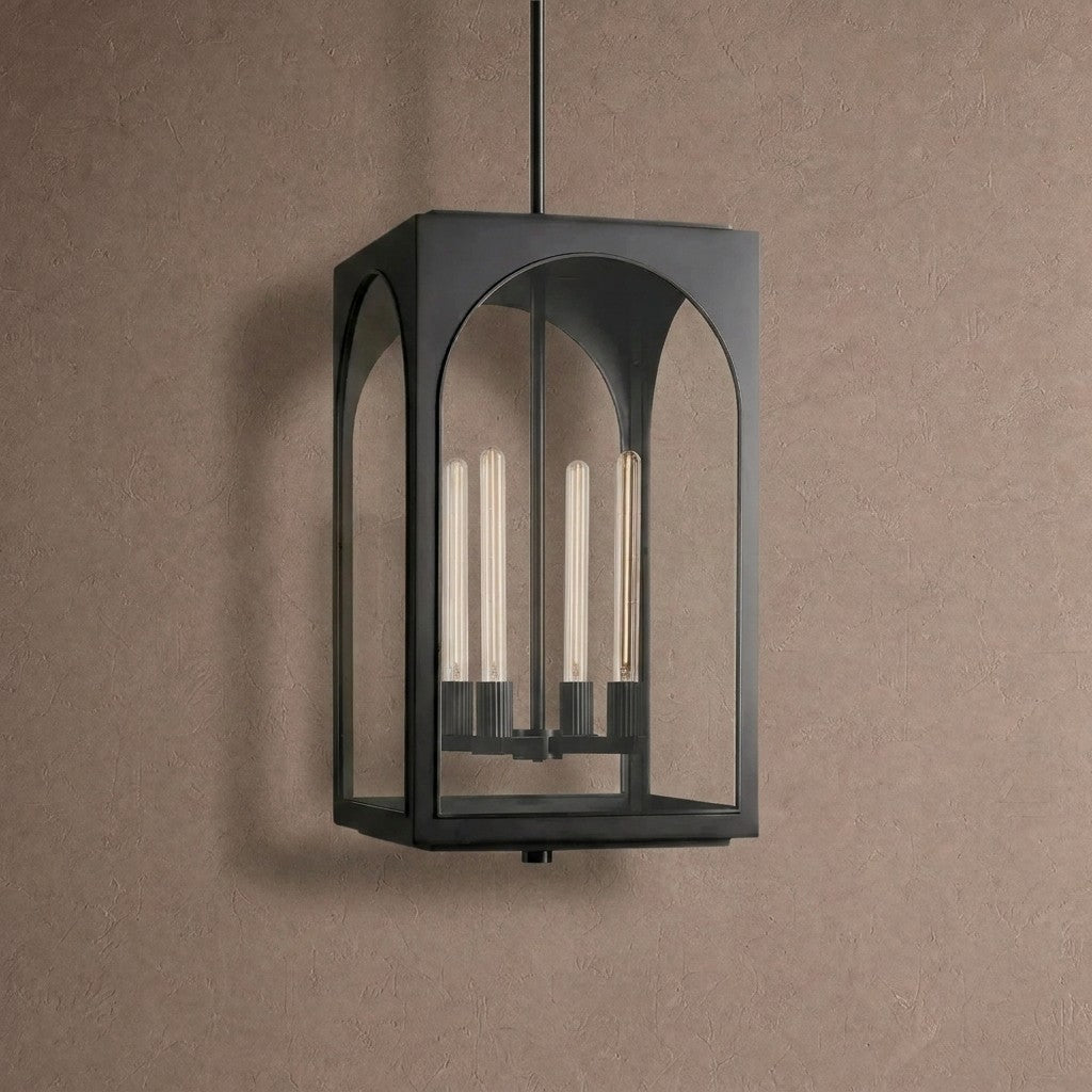 Palladian Outdoor Pendant Light - Black18"HBlushlighting