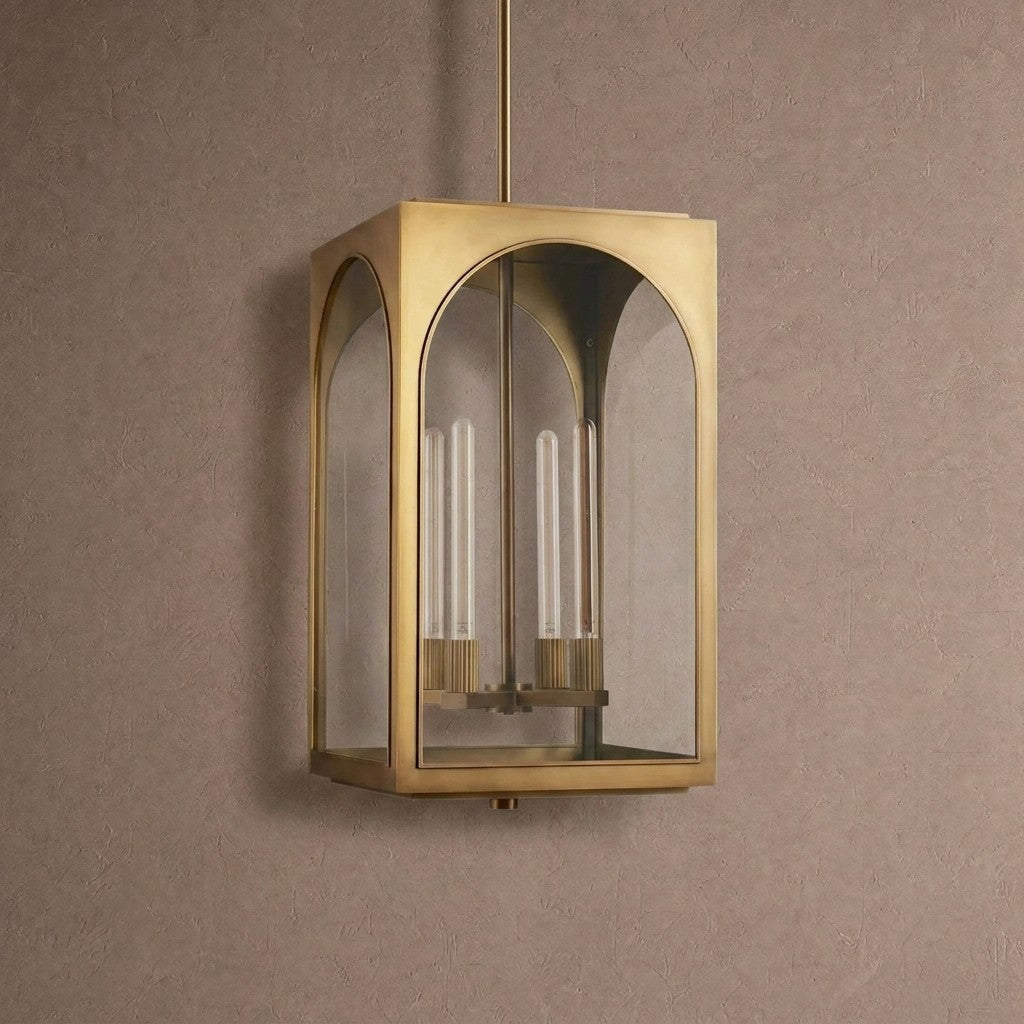 Palladian Outdoor Pendant Light - Brass18"HBlushlighting