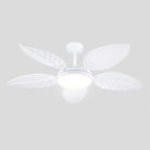 Palm Leaf Ceiling Fans with Lights Tropical Ceiling Fans 6 Speeds Reversible Wood Grain 52" - Blushlighting