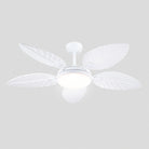 Palm Leaf Ceiling Fans with Lights Tropical Ceiling Fans 6 Speeds Reversible Wood Grain 52" - Blushlighting