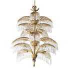 Palmera Brass Crystal Chandelier - ∅37.4″ x H 41.7″Brass & ClearBlushlighting