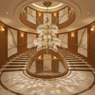 Palmera Brass Crystal Chandelier - ∅37.4″ x H 41.7″Brass & ClearBlushlighting
