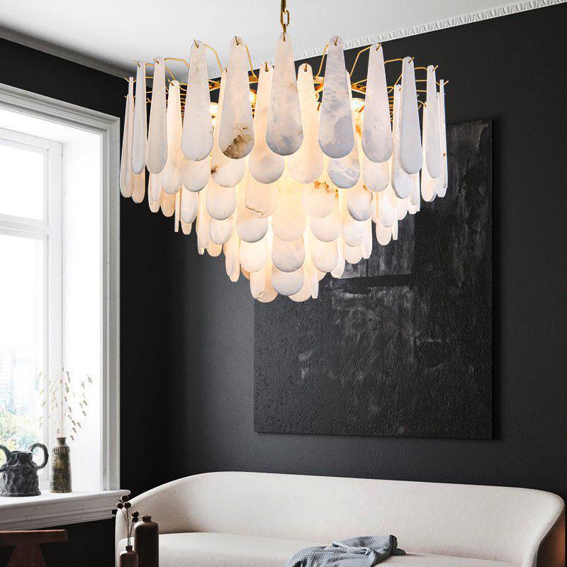 Patra Alabaster Chandelier Light-Blushlighting