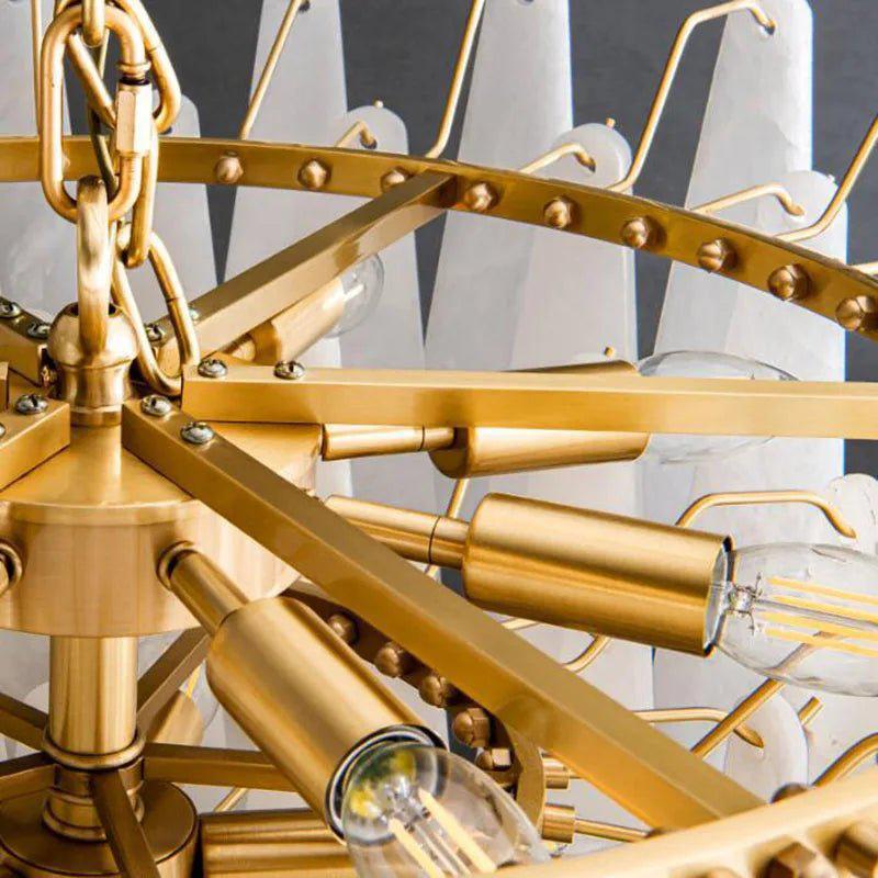 Patra Alabaster Chandelier Light-Blushlighting