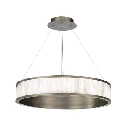 CBUiseo Alabaster 28in LED Round Chandelier
