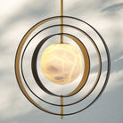 Pearl Alabaster Modern Round Chandelier-Blushlighting