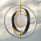 Pearl Alabaster Modern Round Chandelier-Blushlighting