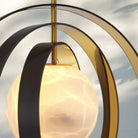 Pearl Alabaster Modern Round Chandelier-Blushlighting
