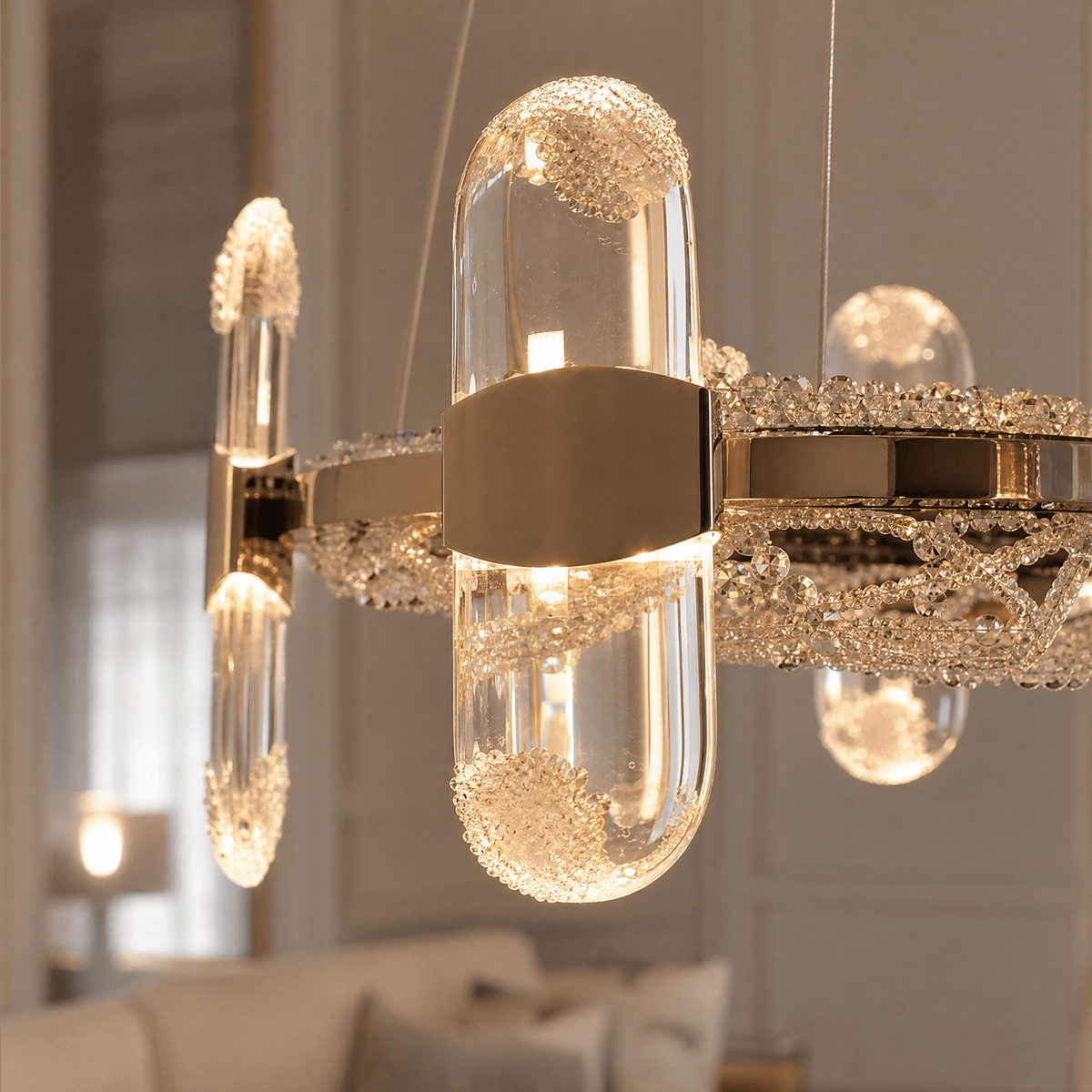 Pearl Net Modern Sculptural Pendant Light - Blushlighting