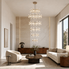 Pearl Net Modern Sculptural Ring Chandelier - Blushlighting