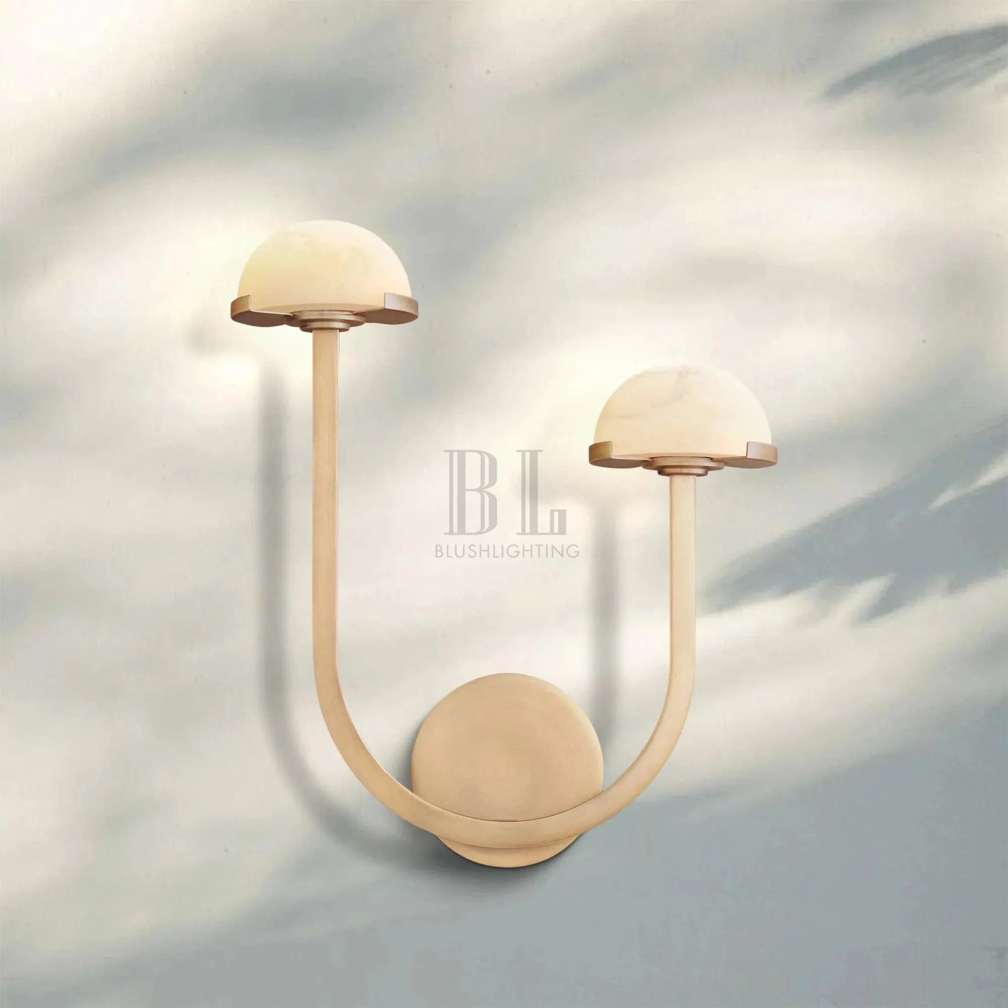 Pedrea Alabaster Double Wall Sconce - Blushlighting