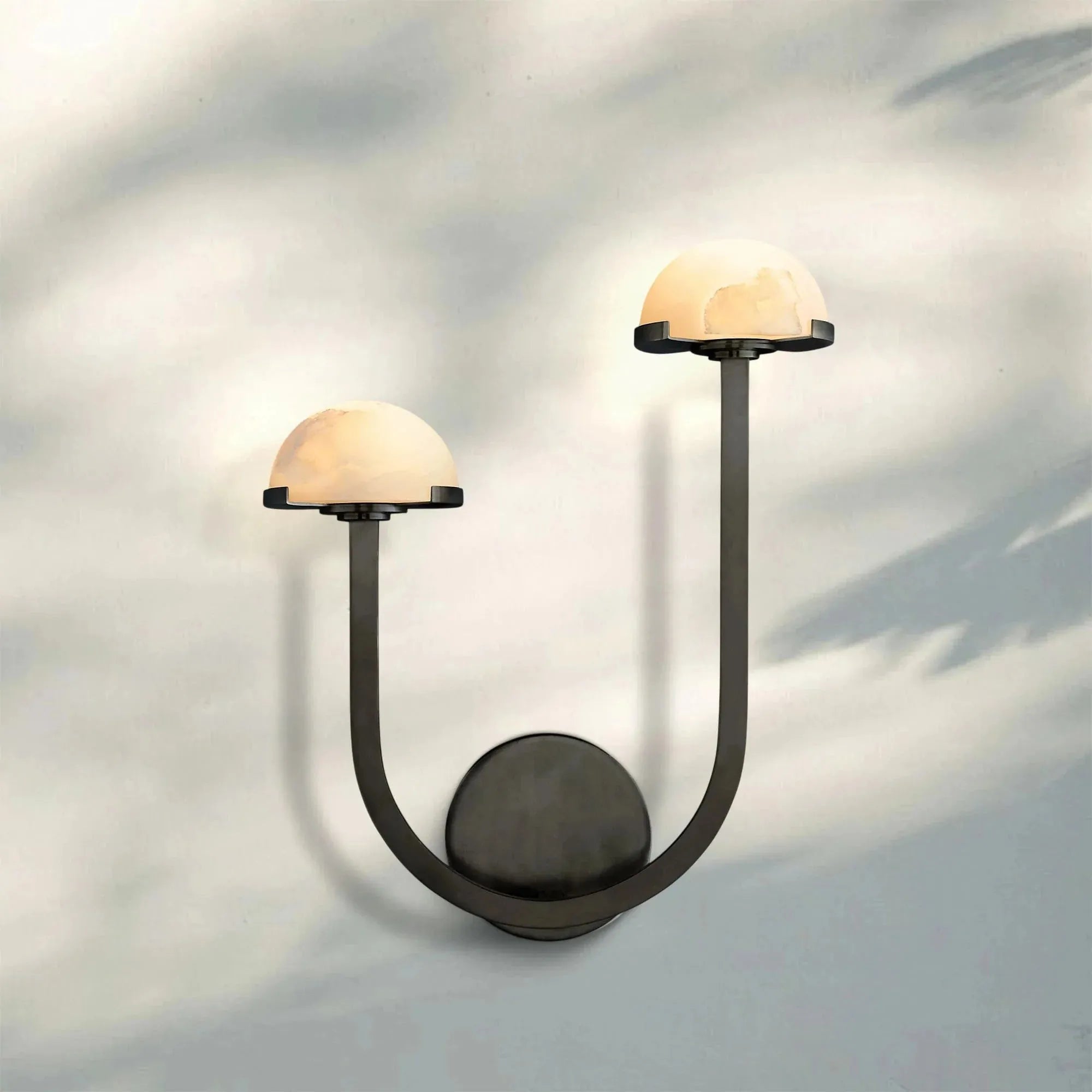Pedrea Alabaster Double Wall Sconce - Blushlighting