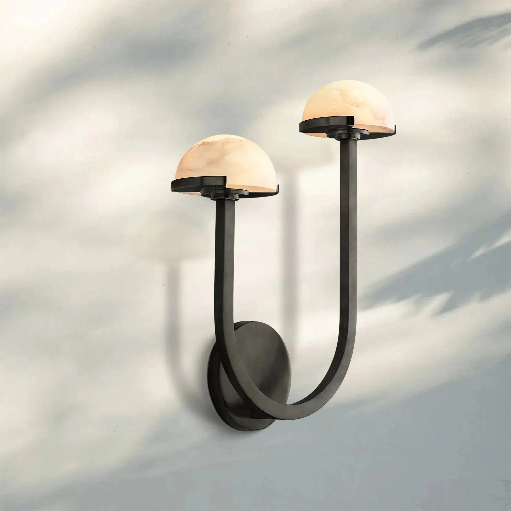 Pedrea Alabaster Double Wall Sconce - Blushlighting